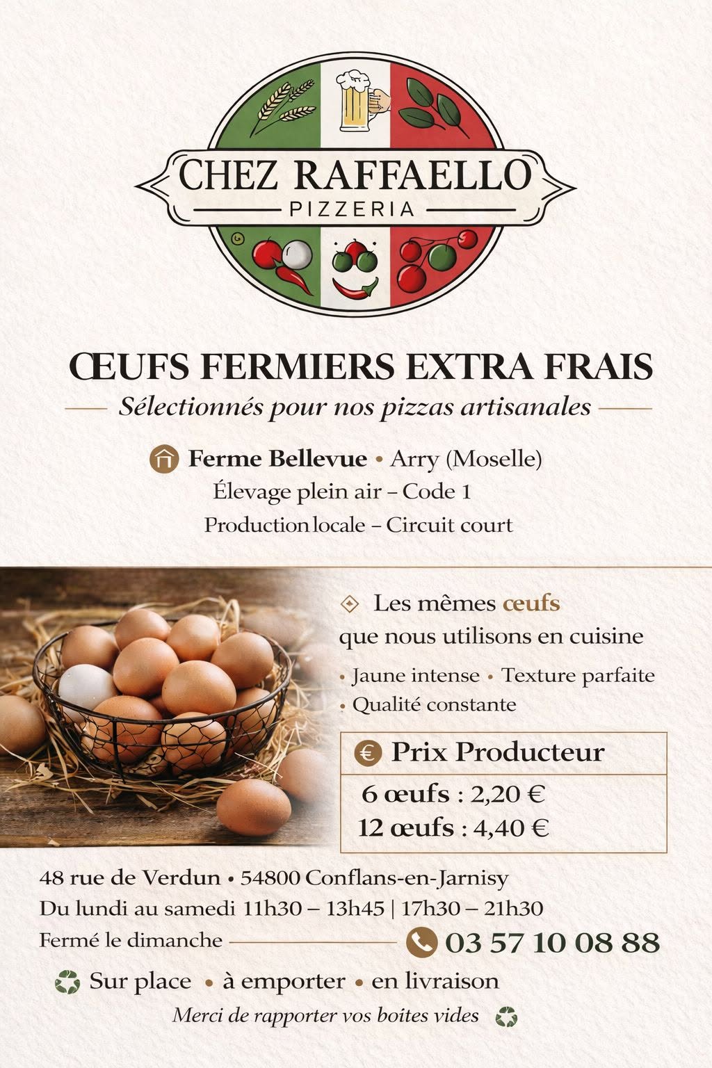 Oeufs fermiers